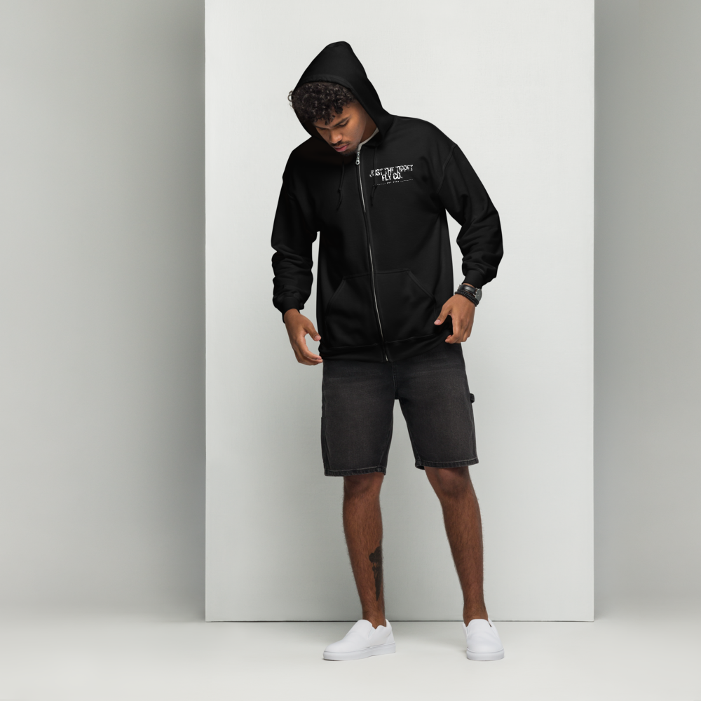 JTT Black Unisex heavy blend zip hoodie