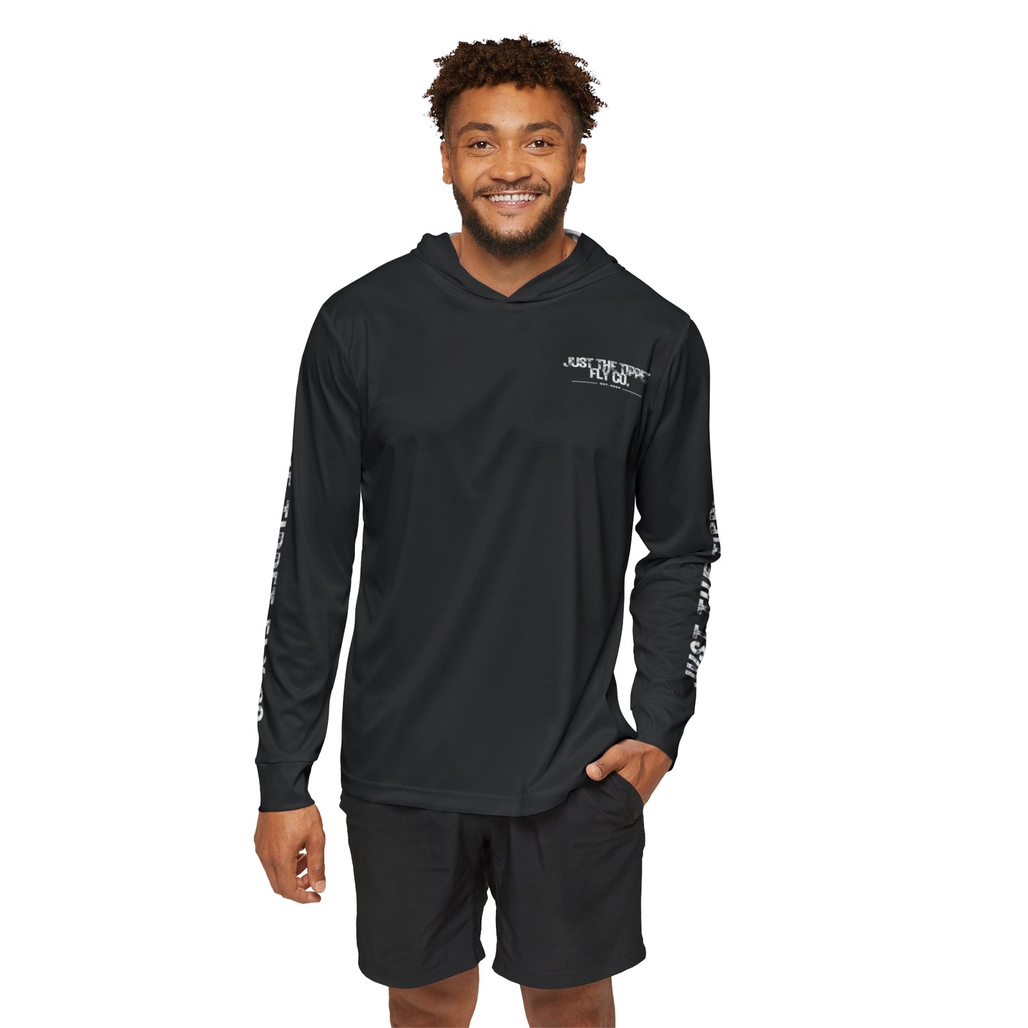 Black JTT Fly Co. Sun Hoodie (UPF 50+)