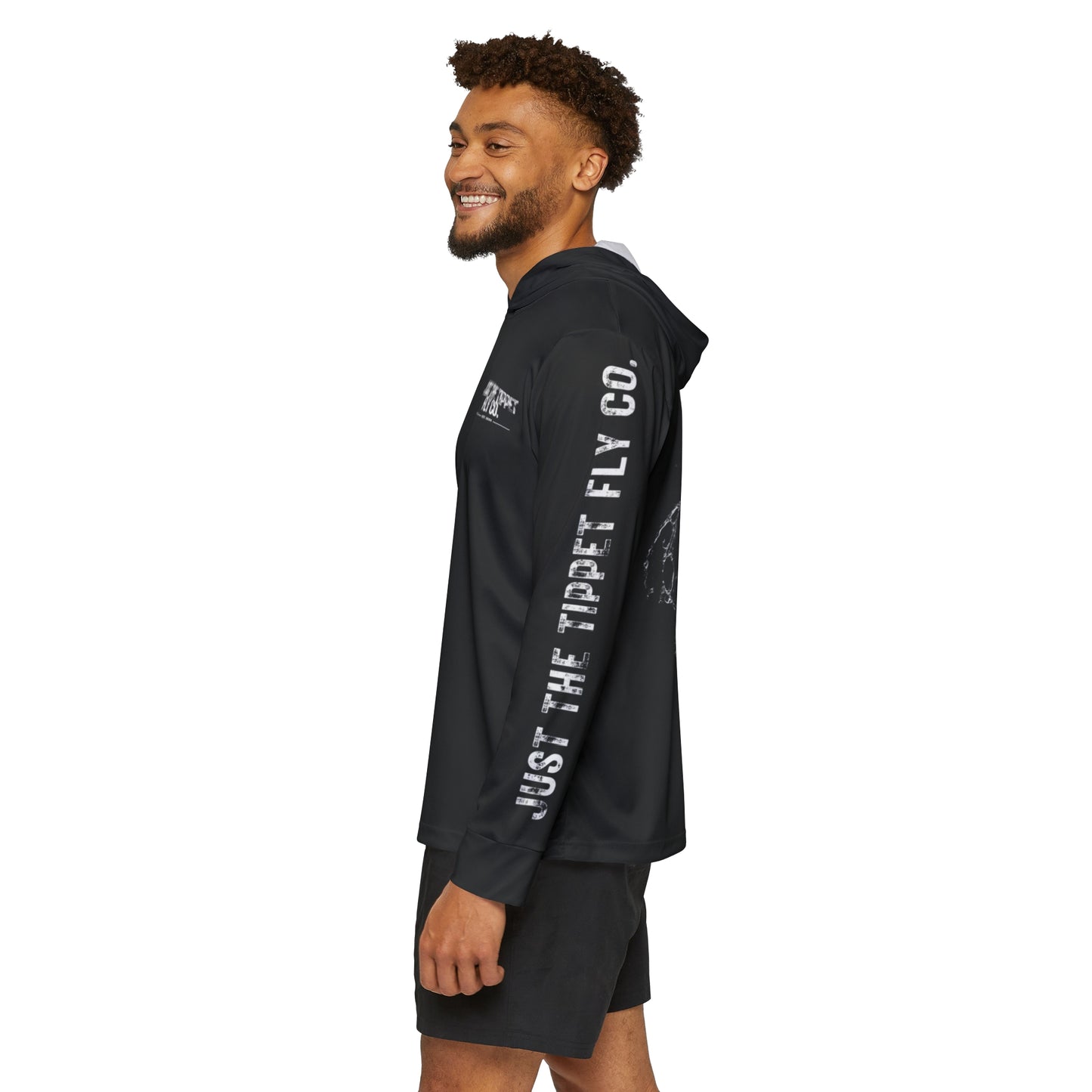 Black JTT Fly Co. Sun Hoodie (UPF 50+)