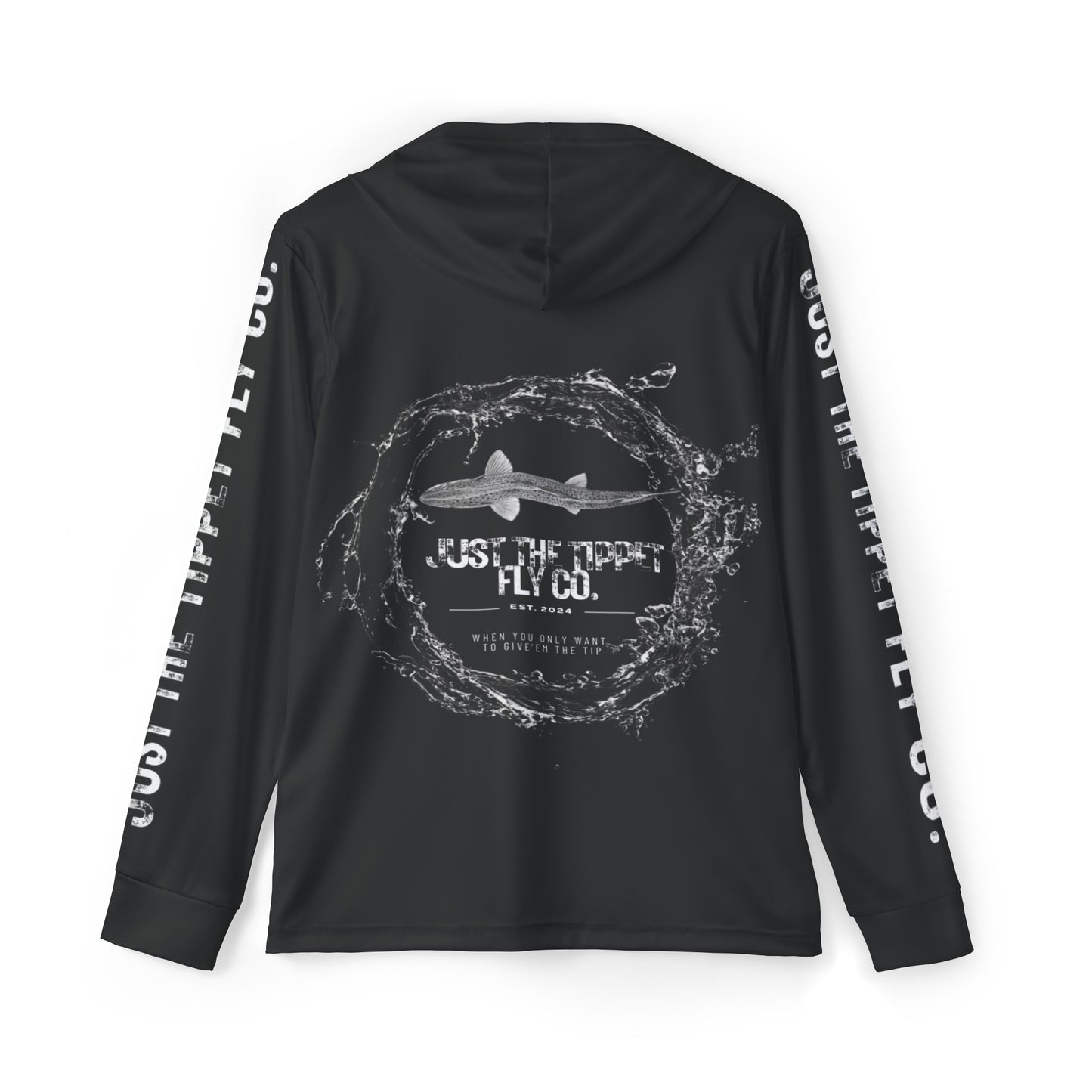 Black JTT Fly Co. Sun Hoodie (UPF 50+)