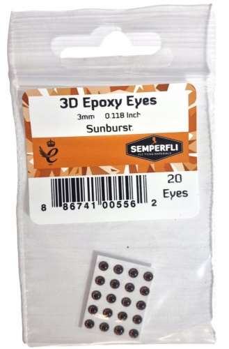 3mm 3D Epoxy Eyes Sunburst