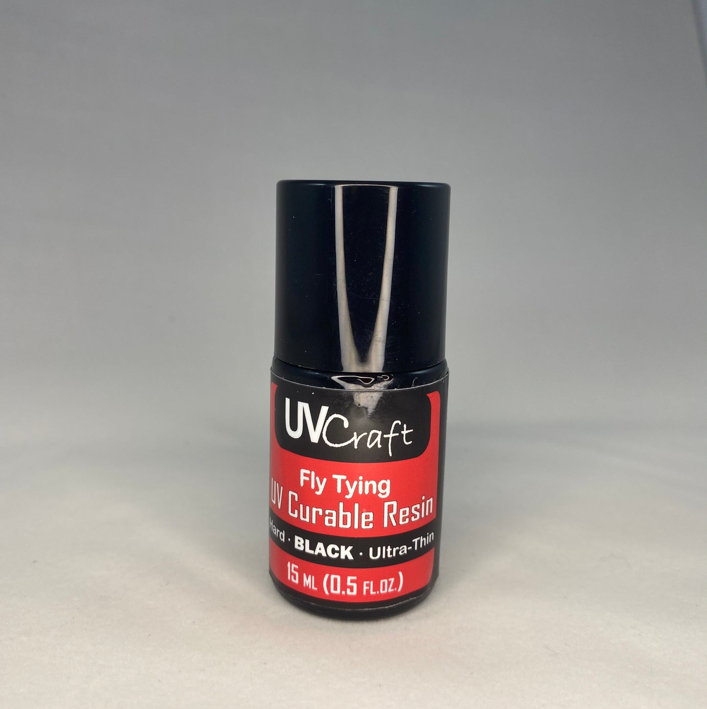 Ultra-Thin Black UV Resin - .5 fl.oz. Brush Bottle