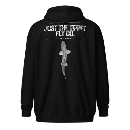 JTT Black Unisex heavy blend zip hoodie