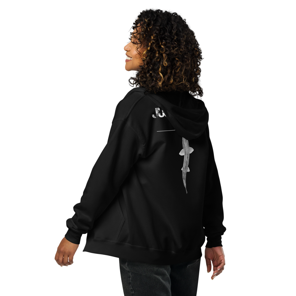 JTT Black Unisex heavy blend zip hoodie