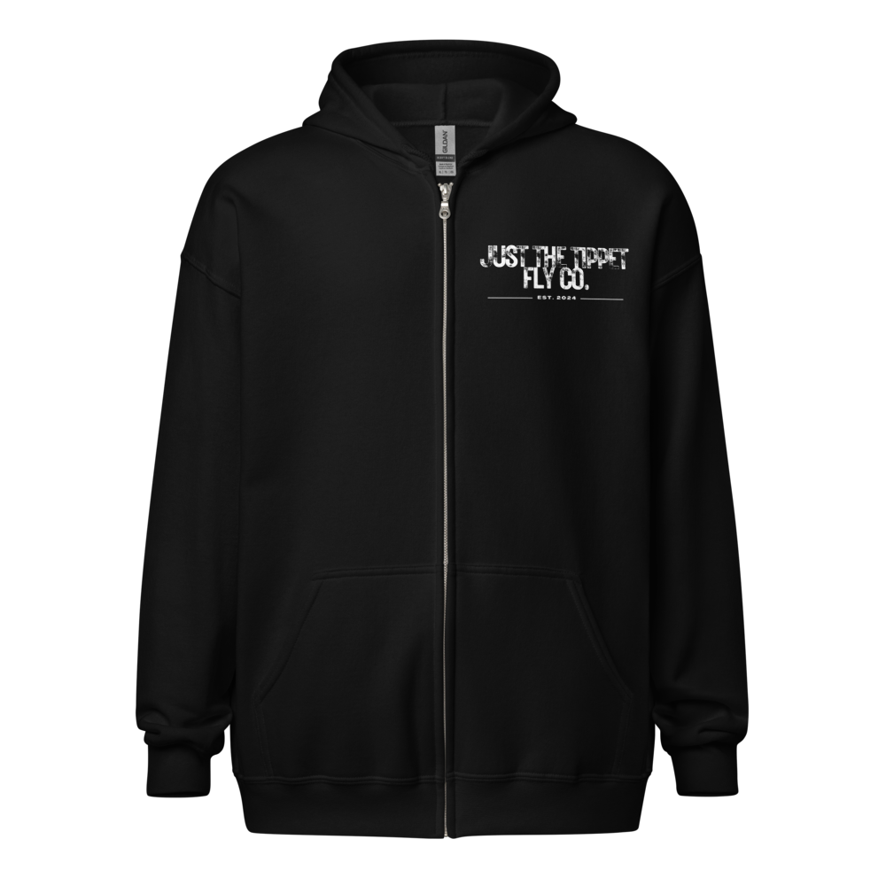 JTT Black Unisex heavy blend zip hoodie