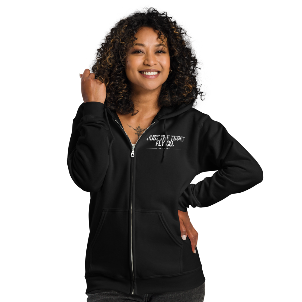 JTT Black Unisex heavy blend zip hoodie