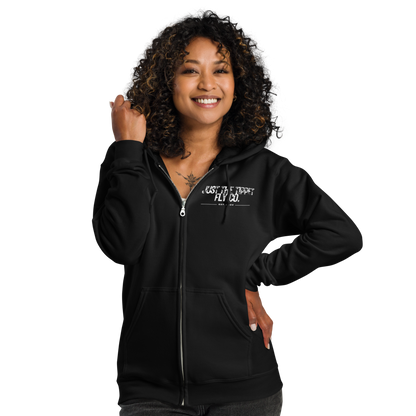 JTT Black Unisex heavy blend zip hoodie